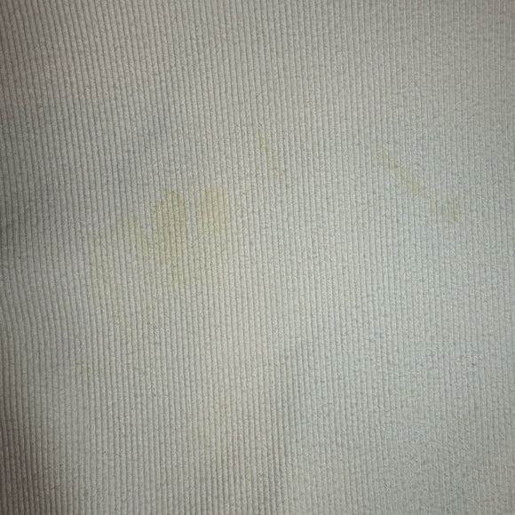 White Mock Sweater Top with Open Back - Picture 5 of 9